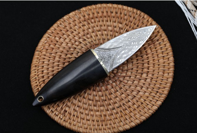 Damascus - olive knife