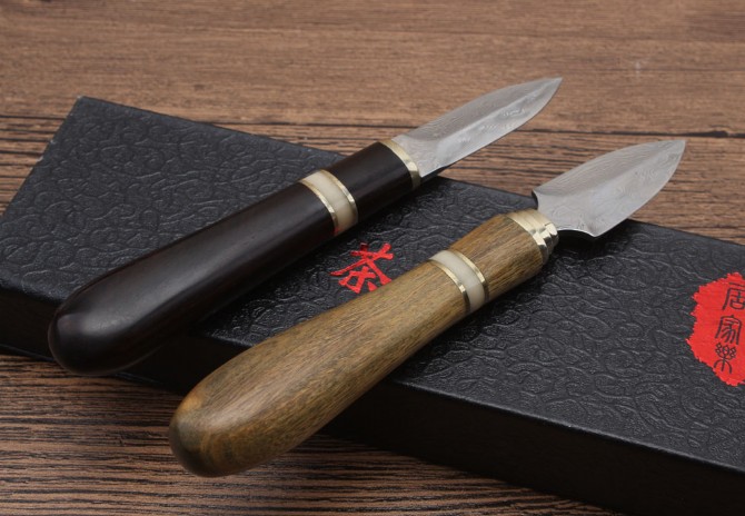 Home Fun-Damascus Steel Tea Knife