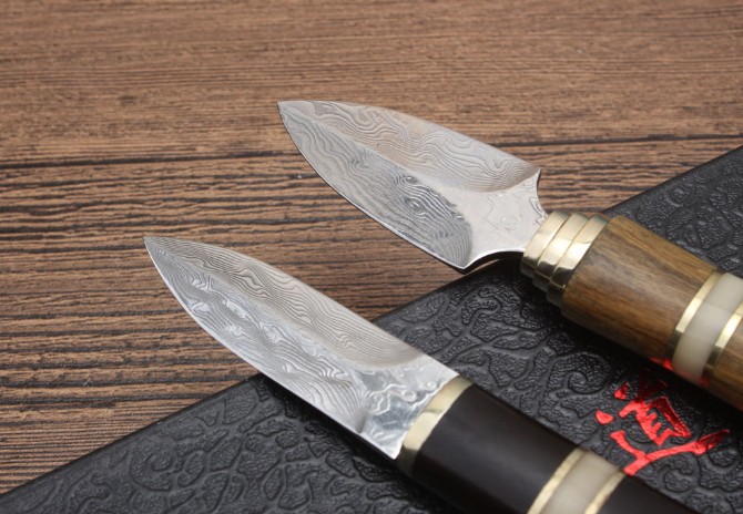 Home Fun-Damascus Steel Tea Knife