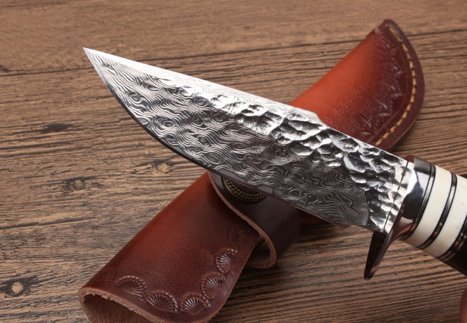 Damascus-Game Forged Handmade Hunting Knife