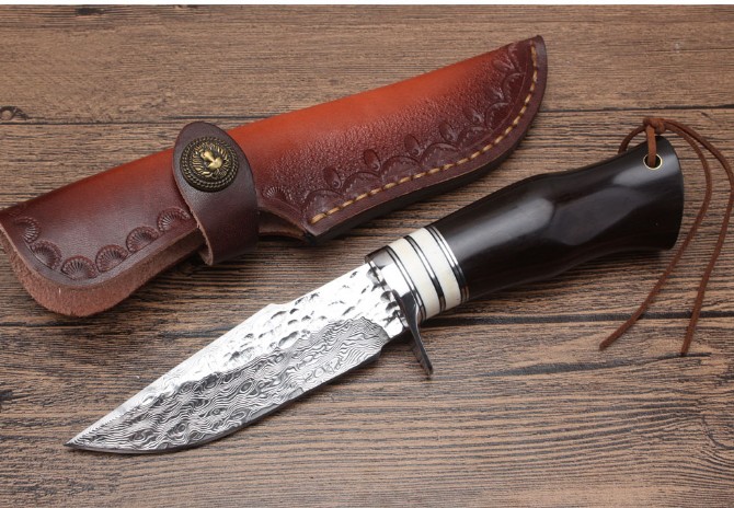 Damascus-Game Forged Handmade Hunting Knife