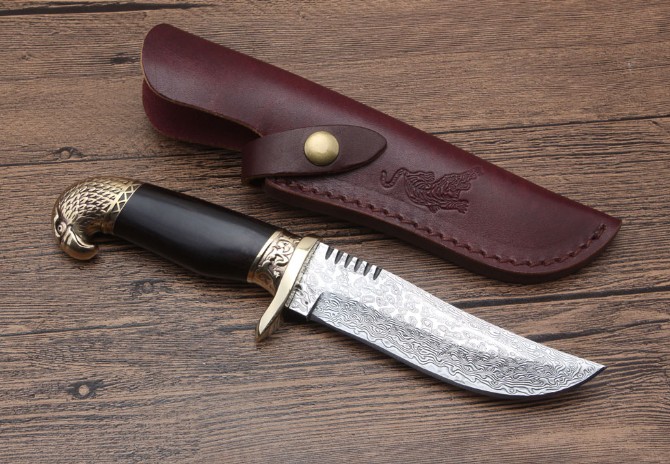 New Edition Eagle Damascus Hunting Knife