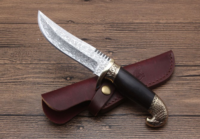 New Edition Eagle Damascus Hunting Knife