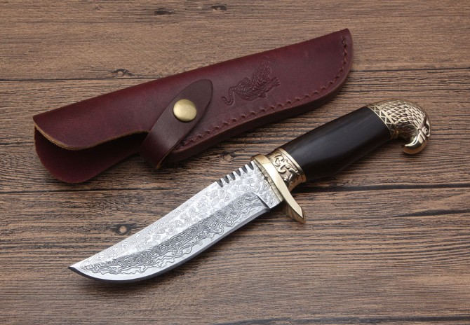 New Edition Eagle Damascus Hunting Knife