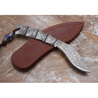 Damascus one-piece steel dog l...