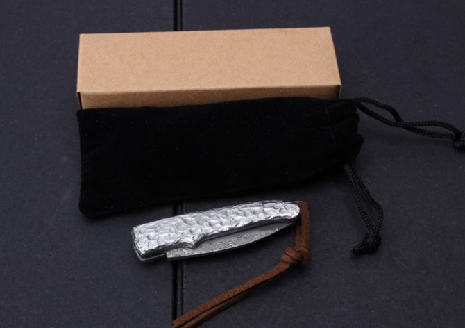 Damascus - Little Silversmith's Folding Knife