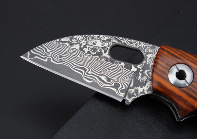 Thomas Toucan Damascus Folding Knife