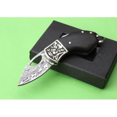 Imported Swedish powder Damascus folding knife