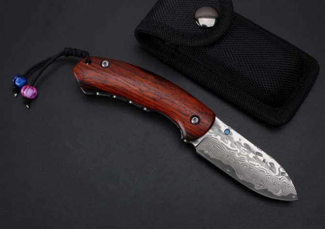 Thomas Damascus - Strange Fish Folding Knife