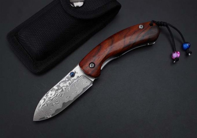 Thomas Damascus - Strange Fish Folding Knife