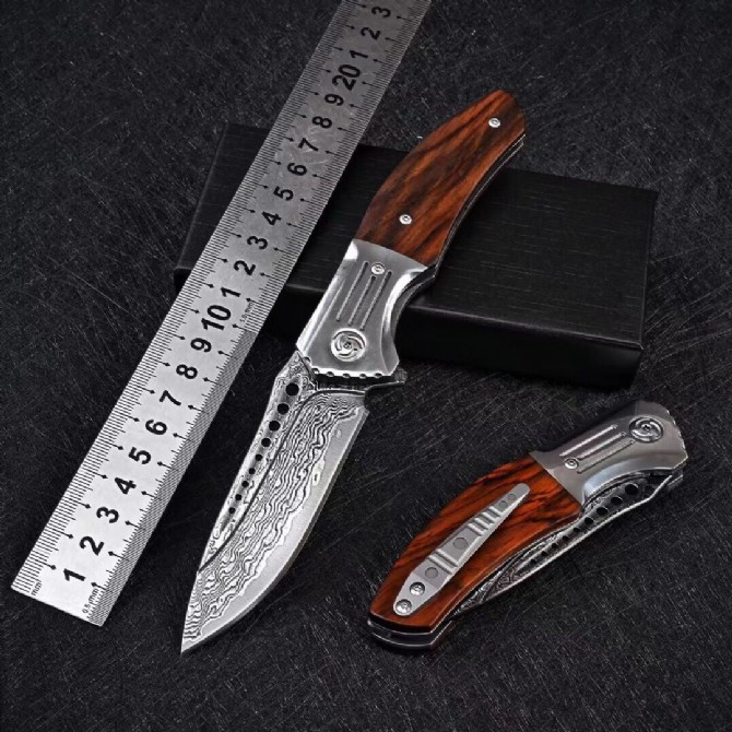 VG10 Damascus-Powerful Folding Knife