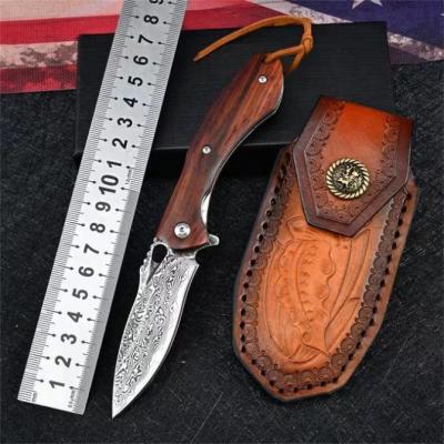 VG10 Damascus-Flounder Folding Knife