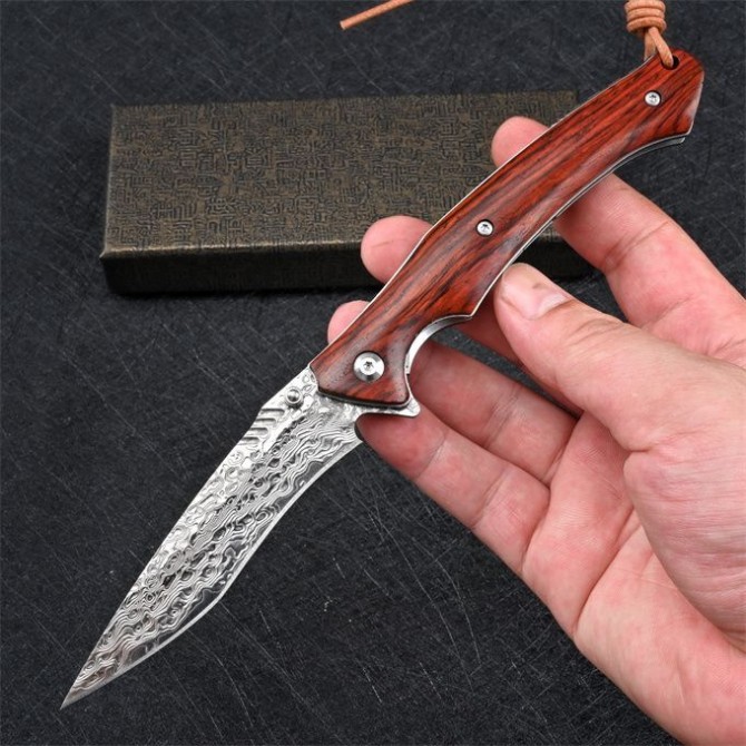 VG10 Damascus – Sniper Folding Knife