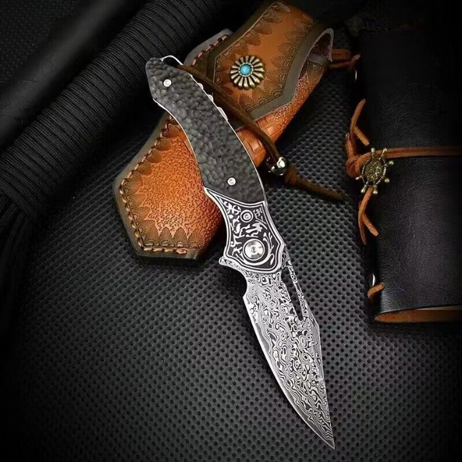 [Canglong] VG10 steel core Damascus export version